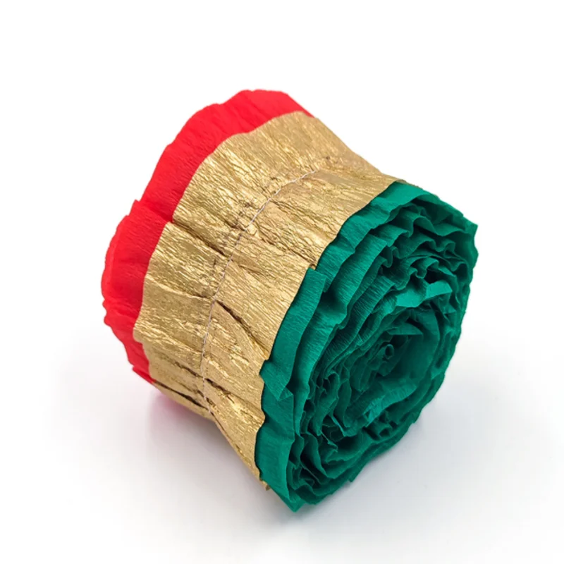 

Colored Wrinkles Roll Paper Flower New Year's Wedding Party Decorations