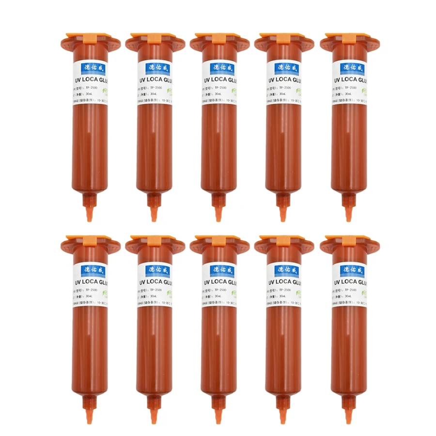 

10Pcs/lot 30ML TP-2500 Loca UV Glue Liquid Optical Clear Adhesive UV Glue for Cellphone Glass Lens for Touch Screen Repair