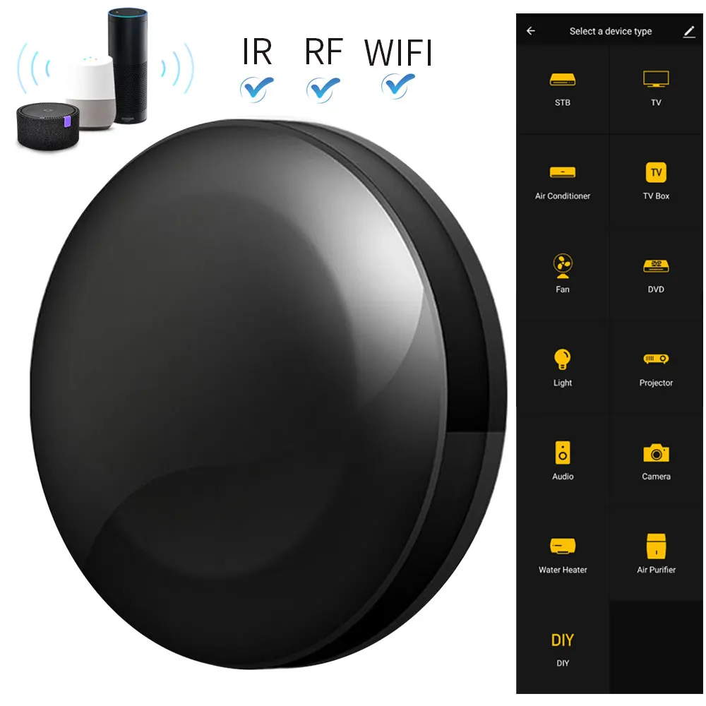 TUYA Smart Home IR+RF+4G Tv Light air fan DVD Switch Remote Control Controller Intelligent for Alexa Google home Yandex Alice |