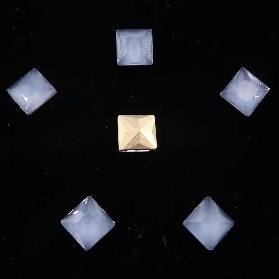 A2 Black diamond Стекло с украшением в виде кристаллов 8 мм 50 шт./упак. желейные конфеты и с плоским основанием АВ Цвета квадратной формы клея на Стразы бусины аппликация ногтей ручной работы diy кружевной отделкой - Цвет: A2 Black diamond