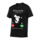 Мужская футболка с надписью Mayotte Mappelle Dom Tom, Мужская футболка большого размера, футболка с надписью Kingdom футболка с сердечками