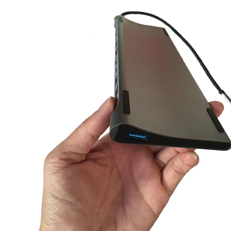 Ype C док станция 11 в 1 многофункциональный концентратор usb3.1 ноутбук внешний с HDMI VGA