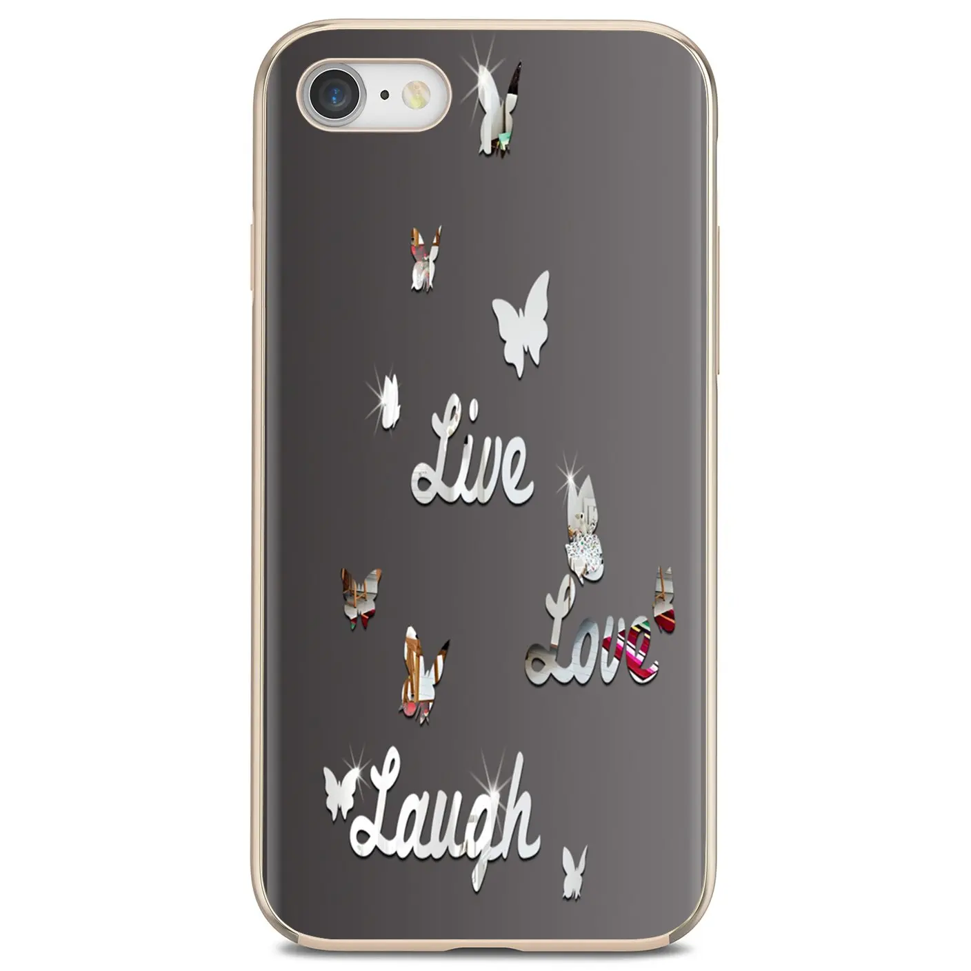 Обожаю. Смех. Мягкий чехол для телефона с цитатами Live Life iPhone 11 Pro 4 4S 5 5S SE 5C 6 6S 7 8X10 XR XS