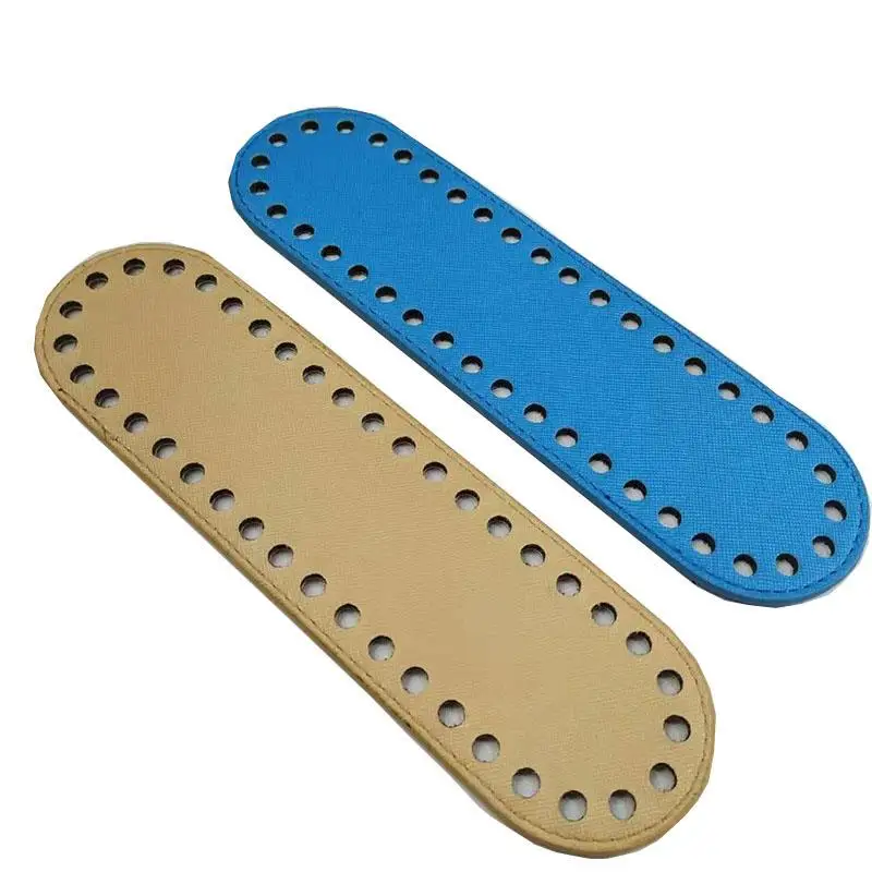 

Высококачественное овальное кожаное дно с отверстиями для вязания, сумка, «сделай сам», женские сумки через плечо, аксессуары Универсальны...