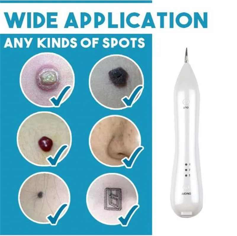 Skin Spots Removal Pen Mole Portable USB Charging Freckles Dark Spot Nevus Tattoo Dot Tag Remover Machine | Красота и здоровье