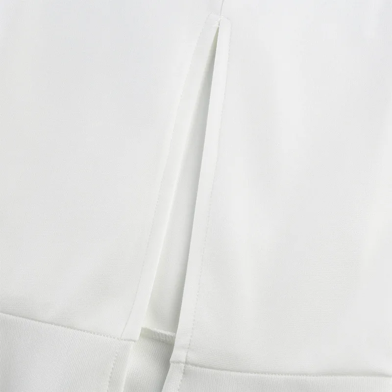 

Vintage Dress Woman Split Solid White Short Sleeve Sundress High Waist Dresses Womens Clothing Females Sexy Apparel Soft Frock