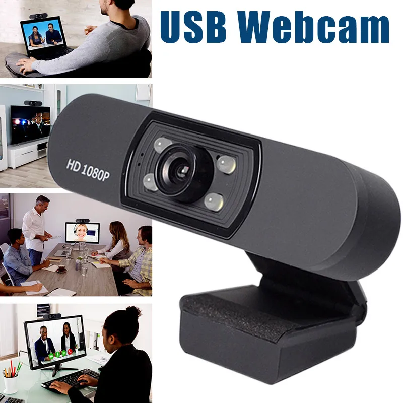 

1080P USB веб-камера видео камера с микрофоном для компьютера ПК настольного ноутбука домашнего офиса SGA998