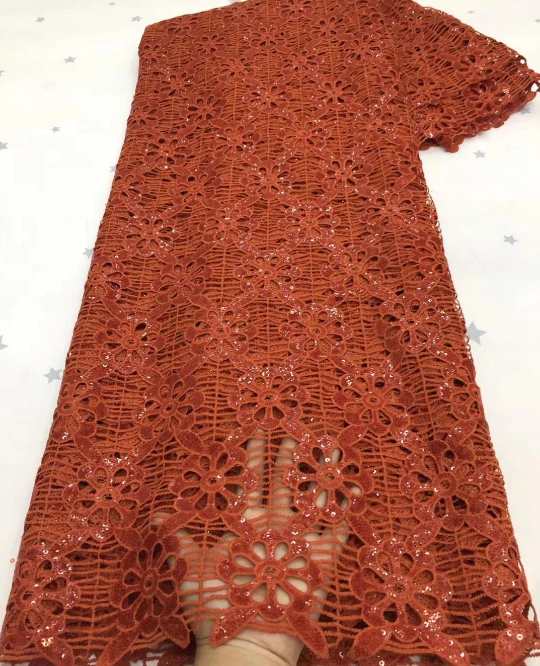 

Африканская кружевная ткань с блестками, нигерийская сетчатая кружевная ткань с блестками для свадебных материалов, шитье TS9418