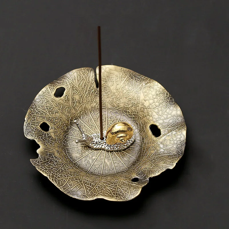 1 Набор курильницы (1 маленькая статуя улитки держатель для благовоний + тарелка)