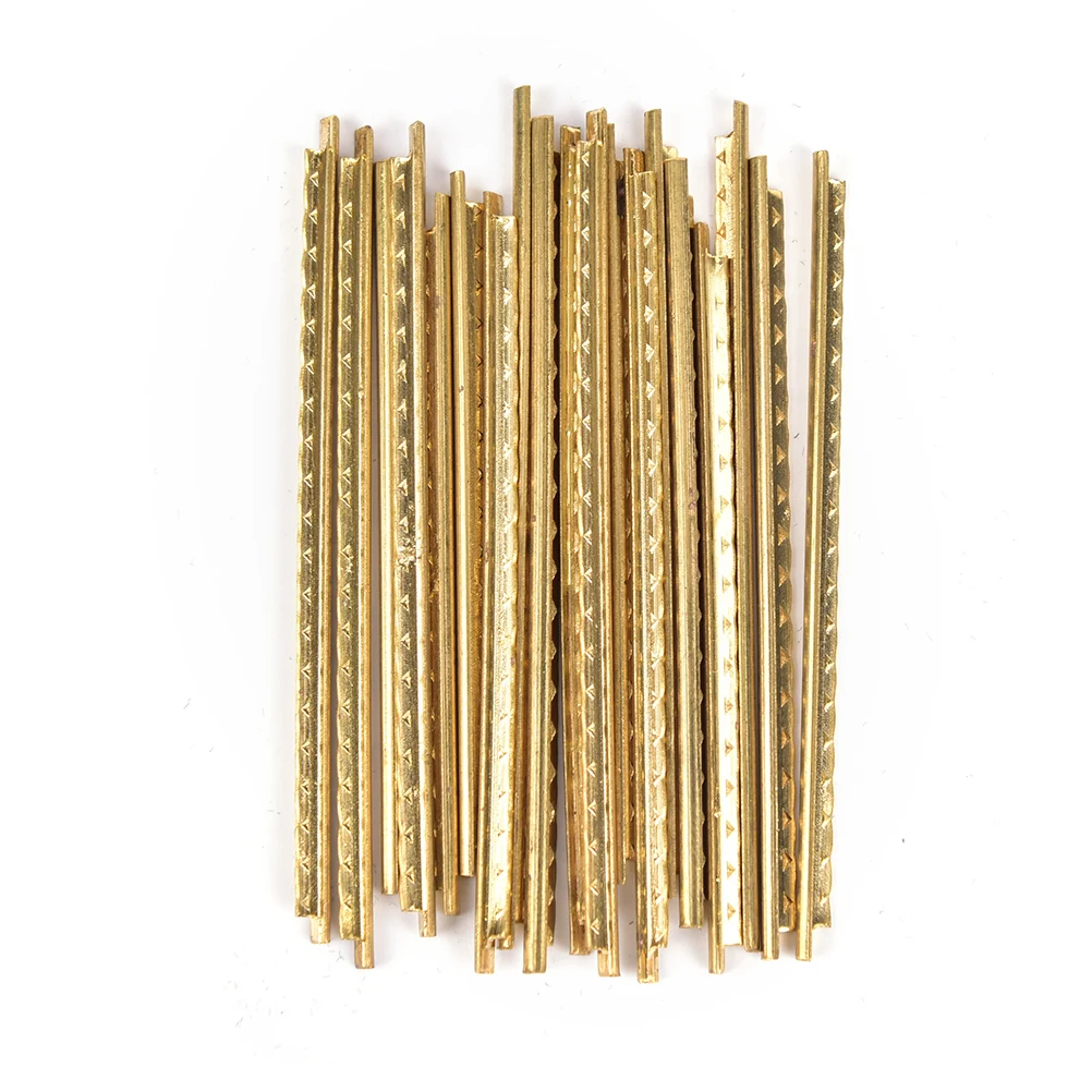 

19 Pcs Brass Classical Guitar Frets Acoustic Guitar Fret Wire Set Width 2.2 mm