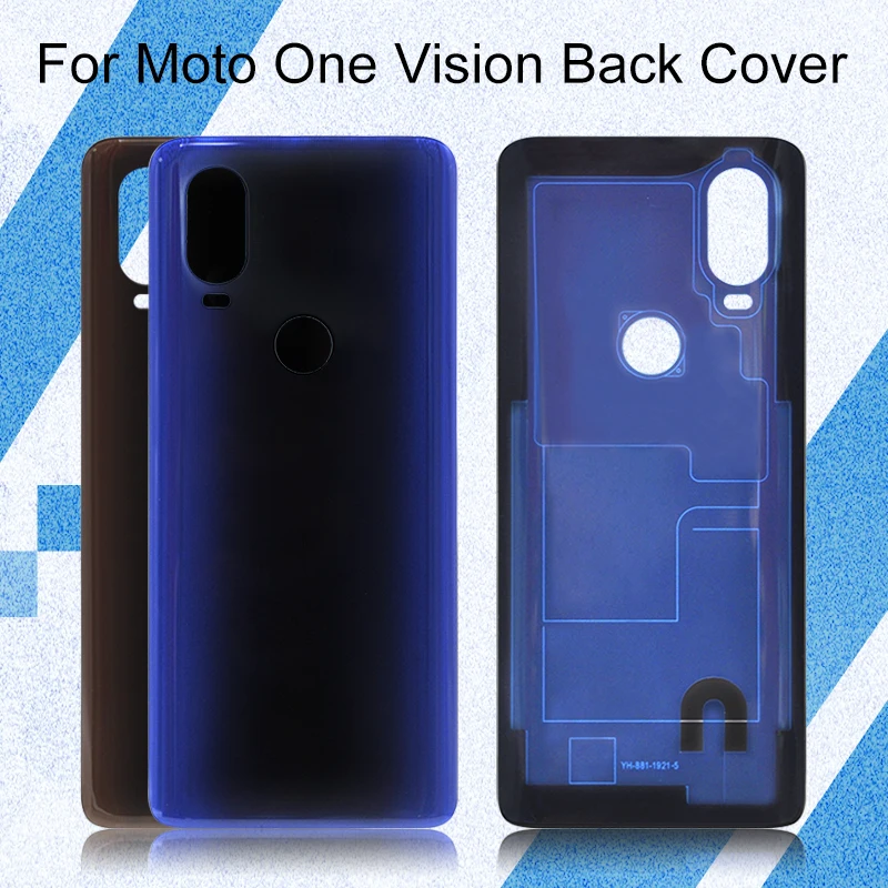 

Catteny New Brand Metal Back Housing For MotoRola Moto One Vision Housing Back Battery Back Cover Door Housing Repair Parts