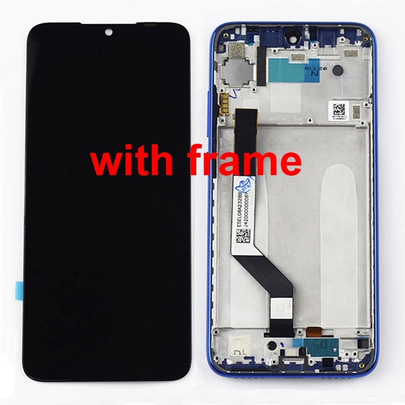 Для Xiaomi Redmi Note 7 ЖК-экран для Xiaomi Redmi Note 7 Pro ЖК-сенсорный экран дигитайзер сенсорная рамка в сборе
