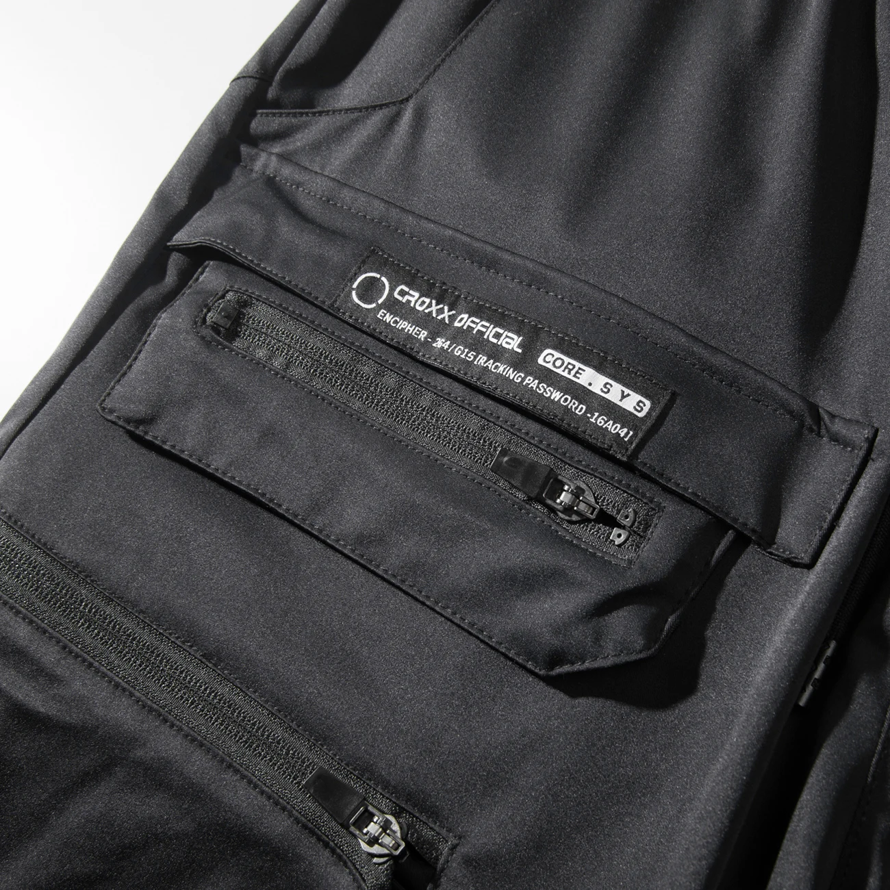 Джоггеры 11 BYBB'S мужские с карманами темные функциональные нейлоновые