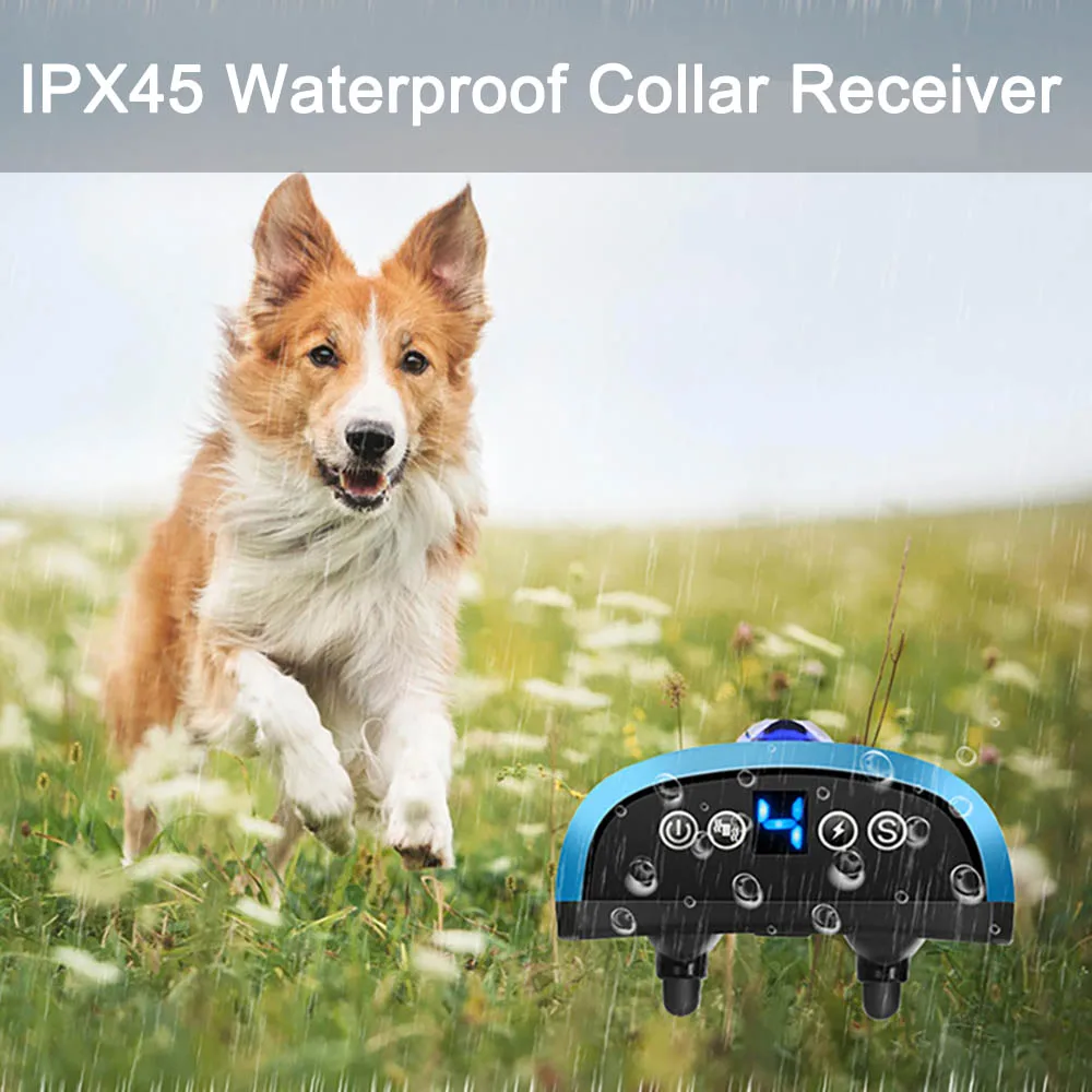 Ошейник для дрессировки собак с электрошоком перезаряжаемый водонепроницаемый