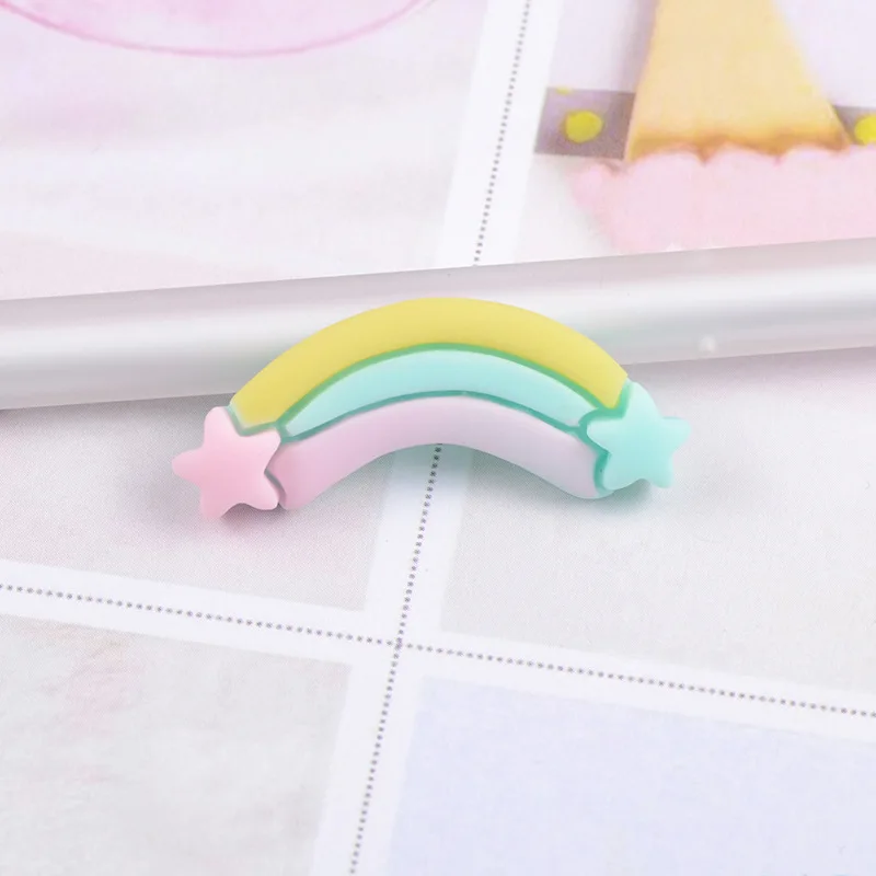 10 шт смолы Радуга кабошон ручной работы DIY ремесла Flatback кабошоны для скрапбукинга