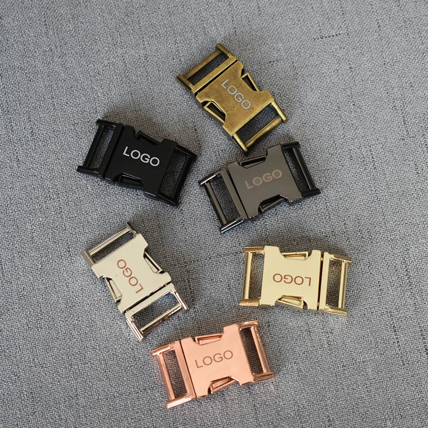 Логотип 50 шт в наборе пряжка с гравировкой быстросъемная Пряжка для 15 мм тесьма Diy