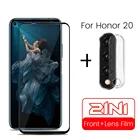 Закаленное стекло 2 в 1 для Honor 20 Pro, защита экрана, пленка для объектива камеры, стекло для Huawei Honor 20lite 6,15 20pro YAL-L21 9C 9A