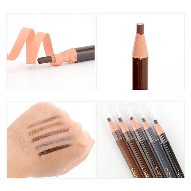 

5 Pcs Waterproof Microblading Eyebrow Peel-off Pencil Makeup Eyebrow Pencil Cosmetics Tools SOYW889