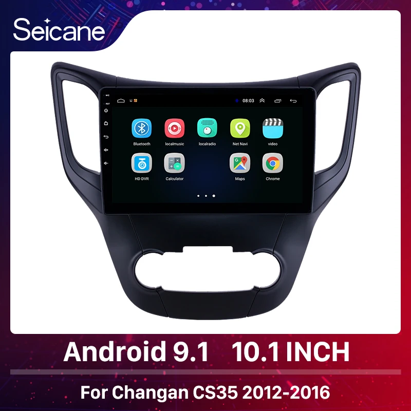 Seicane 10 1 дюймов Автомобильный радиоприемник с навигацией GPS Android 9 для Changan CS35 2012 2016