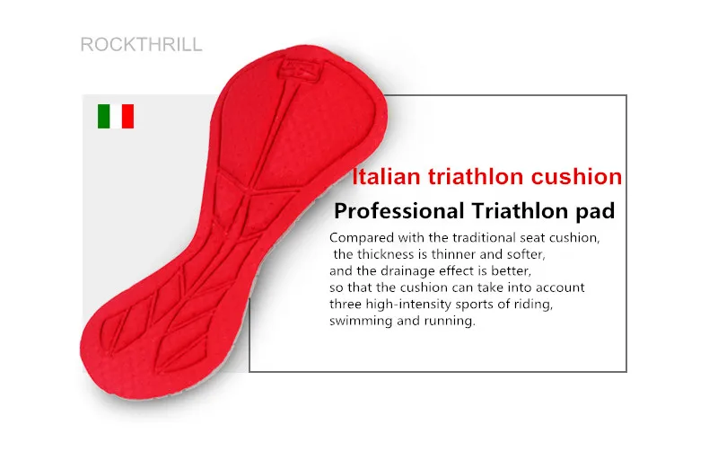 Триатлонный комбинезон плавание мужчин Велоспорт Бег быстросохнущая плотно