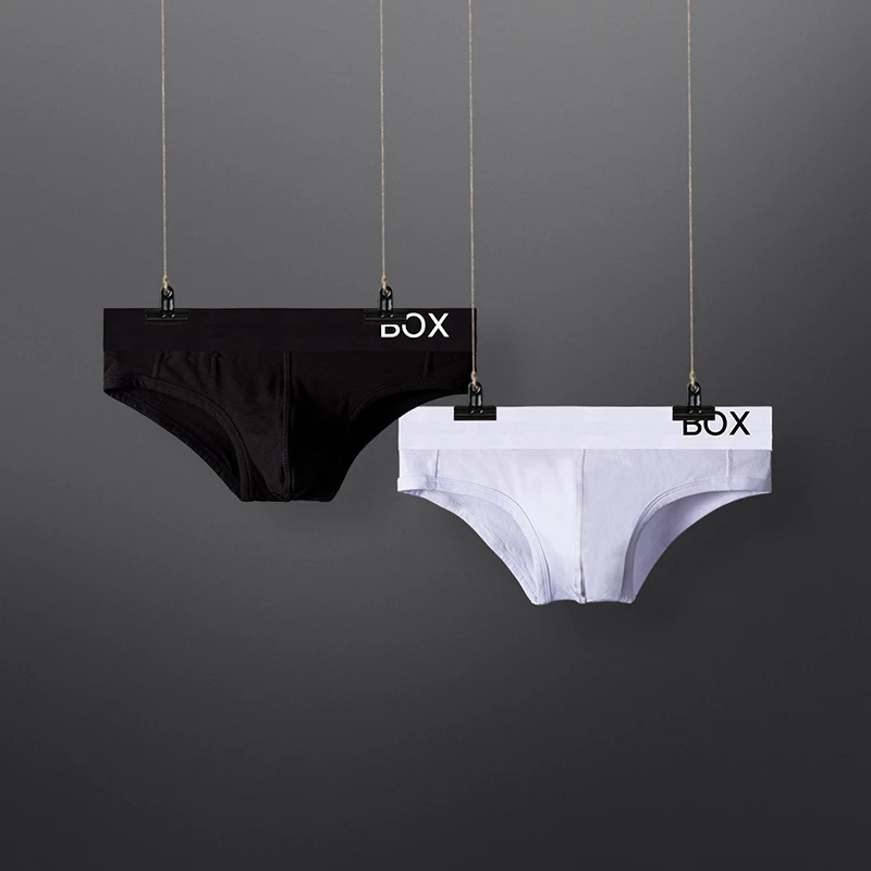 

Fashion Underpants Men Briefs Cotton Breathable Cueca Tanga Men Underwear U Convex For Men Quick Dry 2 Color