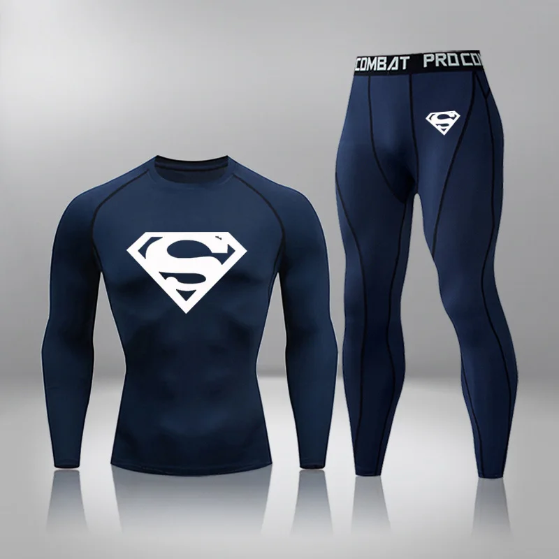 

Autumn Winter Sportswear Men's Fashion Long T-sleeves+ Pants Tracksuit Brand Sets Men's Clothes Men's Warm Base Coat