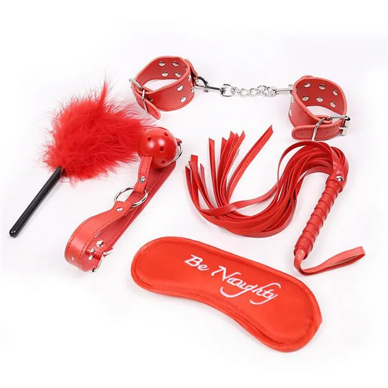 Секс игрушки для взрослых 5 шт./компл. Комплект Фетиш SM бондаж эротическая игра