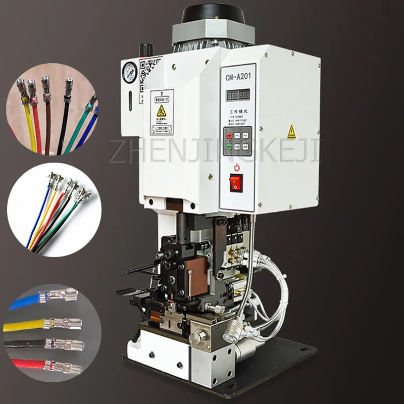 

220V Continuous Stripping Terminal Machine Processing Sheathed Multi-Core Wire Audio Line Semi-automatic Operation Equipment