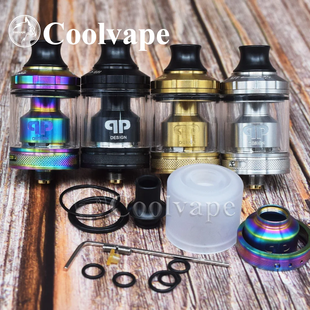 coolvape qp design Gata RTA MTL DL 24mm 2ml Top Filling Single Coil Double ring drip vs taifun gtr rta kayfun lite | Электроника