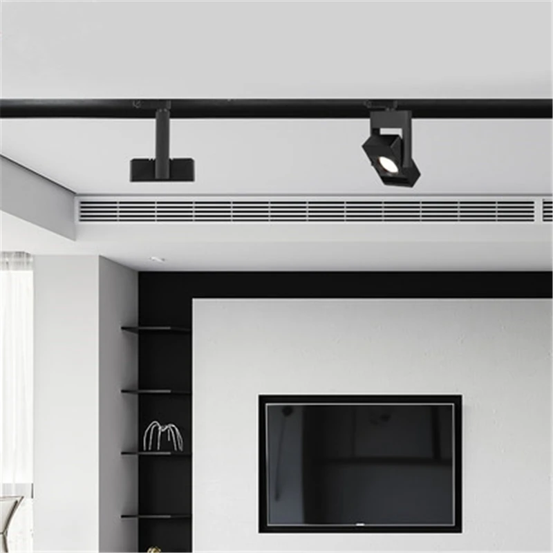 

Square track light 20W 30W ,85-265V COB lighting, suitable for clothing store, commercial background wall track lighting