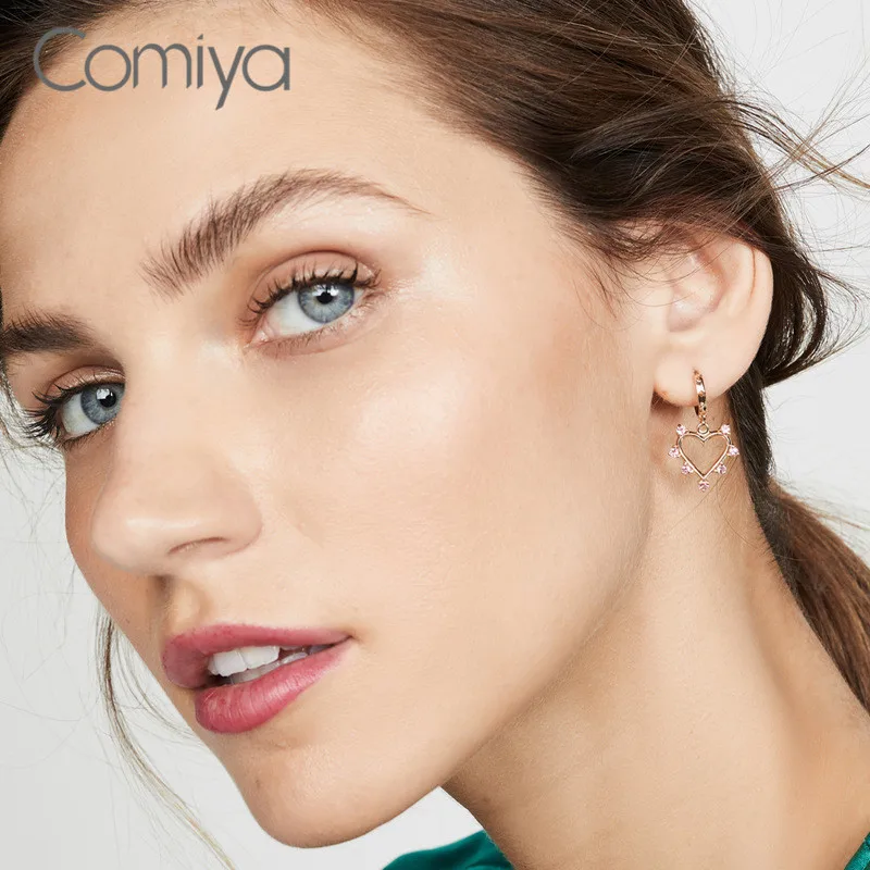 Висячие серьги Comiya в Корейском стиле для женщин акриловые с кристаллами мозаика