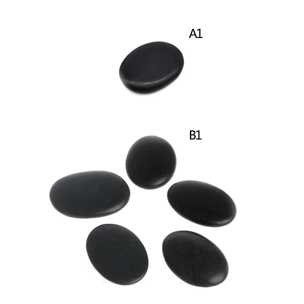 

1/5 PCS Natural SPA Energy Stone Volcanic Hot Stone Massage Stone Eye Toes Finger Massage Stone Trumpet Massager Tool