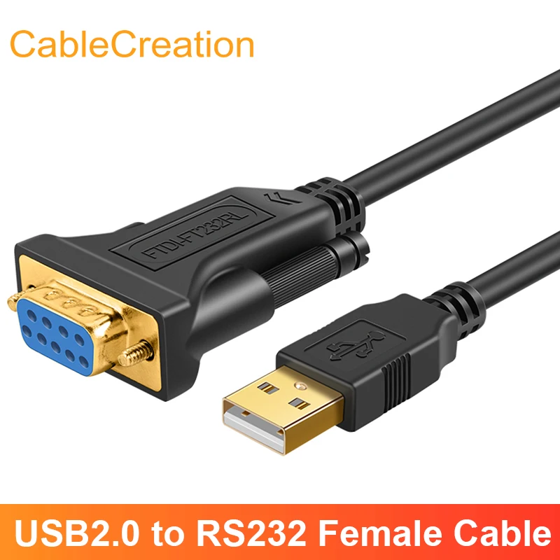 Кабель-преобразователь Cablecreation USB в разъем RS232 DB9 последовательный кабель