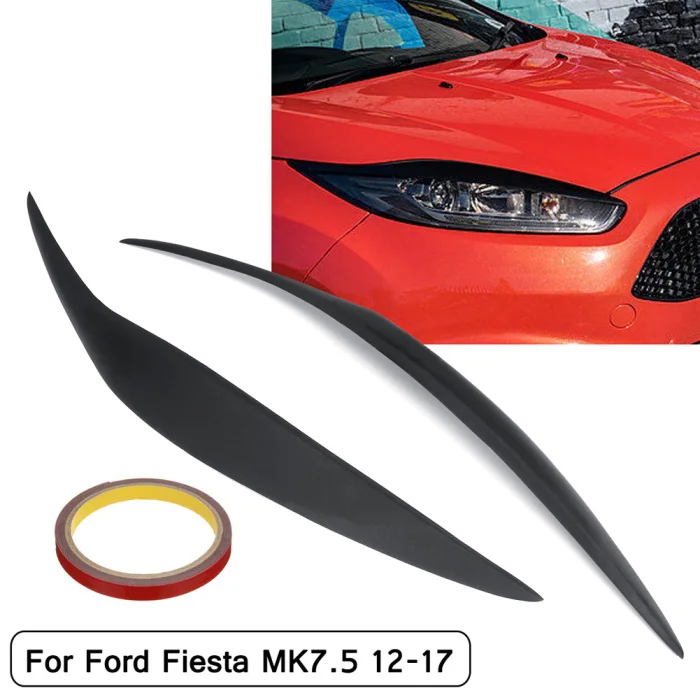 1 пара передняя фара Брови Веки крышка наклейка для Ford Fiesta MK7.5 2012- NR