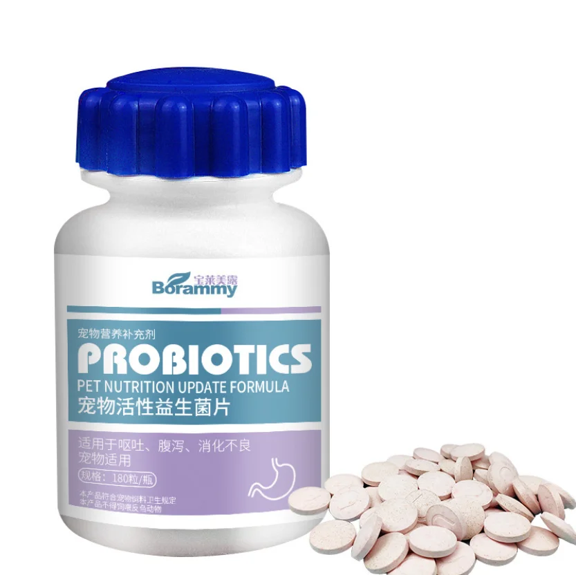 

Probiotic for Dogs - with Natural Digestive Enzymes + Prebiotics - Stomach Relief + Gas & Constipation 180 Counts