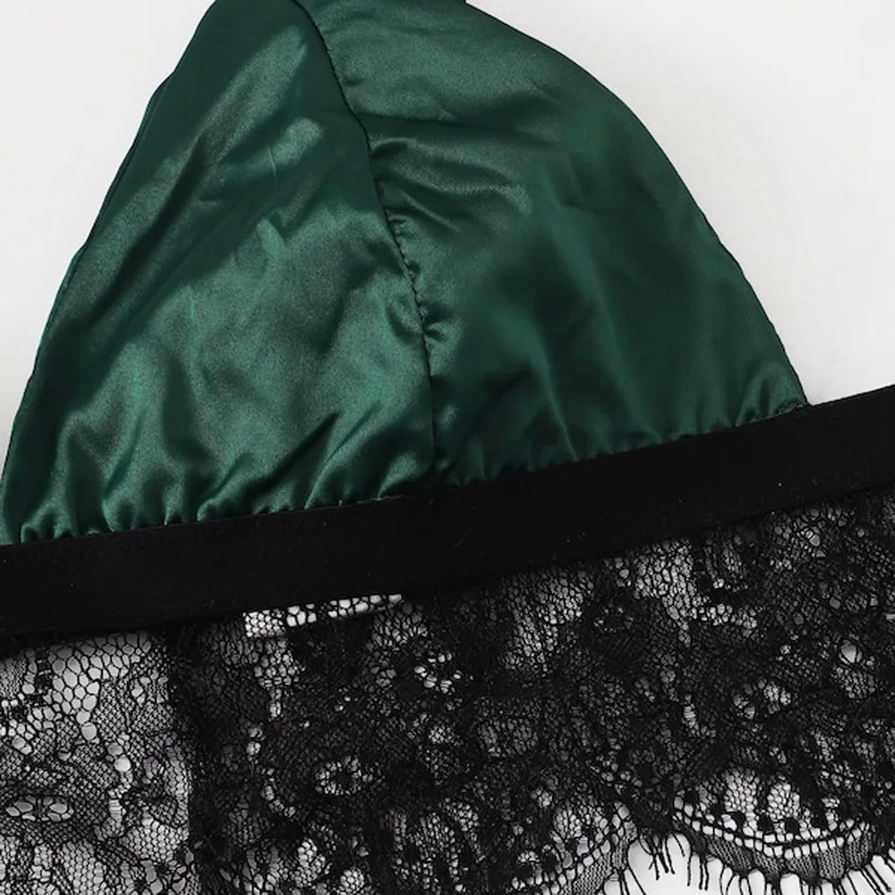 1 комплект Для женщин сексуальная девушка милый зубчатой отделкой кружевное