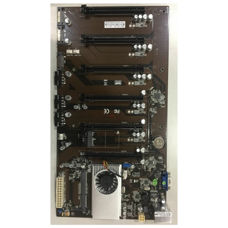 Günstig Motherboard Mit 6 * PCI-E X1 GPU Auf-board J1800 Prozessor Spezielle Für Bergbau Unterstützung Unten NV 16 Serie Und AMD Serie