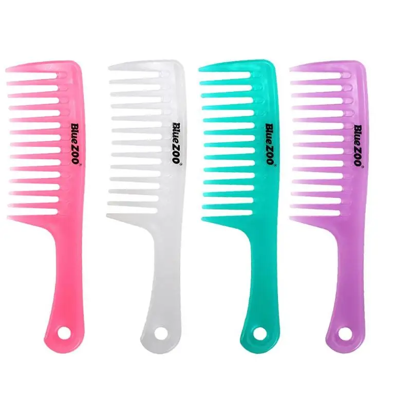

Antistatic Straight Handle Large Wide Tooth Comb Curly Hair Brush Tool