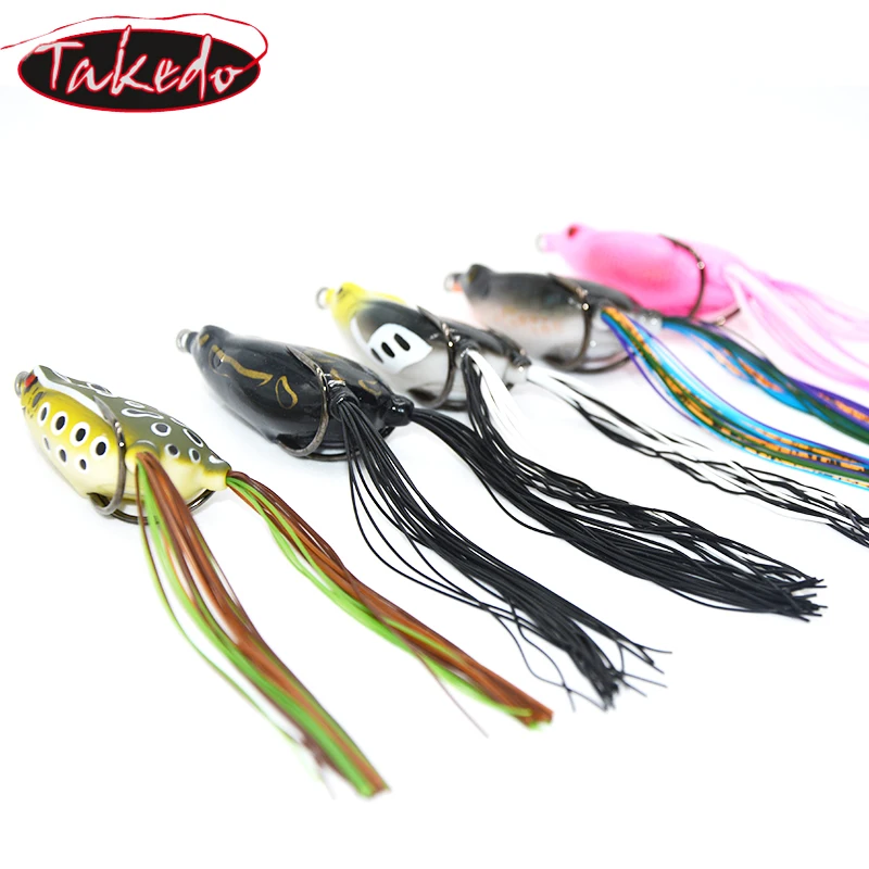 

TAKEDO High Quality LW038 65mm 18g Soft Plastic Artificial Lifelike Soft Frog Fishing Lure Molds Froglure