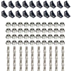 2028 набор коннекторов для алюминиевого профиля: 20 шт. 2028 угловой кронштейн + 40 шт. M5 шестигранные фланцевые гайки + 40 шт. M5x12 мм Т-образные болты