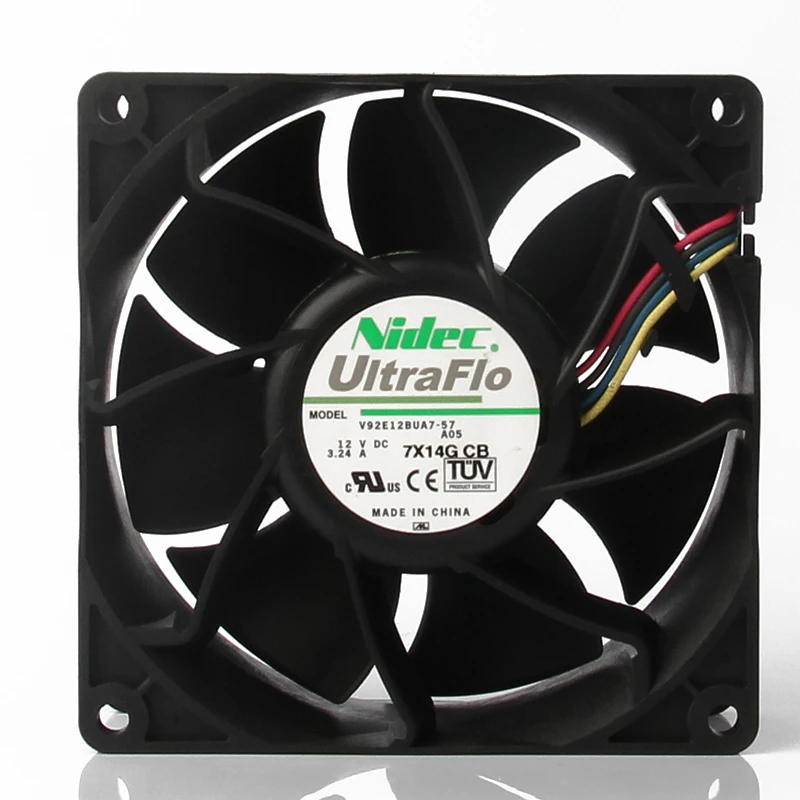 

Japan V92E12BUA7-57 9038 92X92X38mm 9238 12V 3.24A High Air Volume Violent PC Case Gamer Cabinet Thermal Paste Cooling Fan