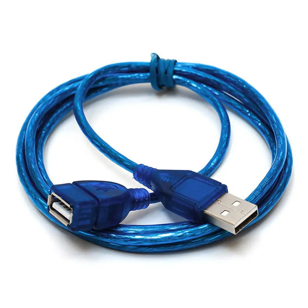 USB 2 0 A папа-мама около 1 5 м/59 дюйма синий удлинитель для передачи данных