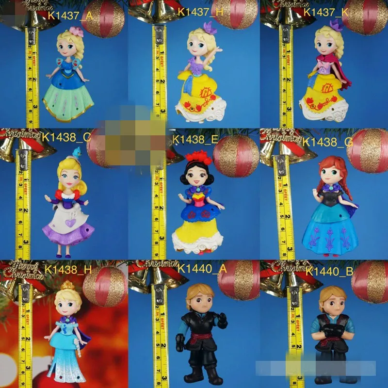 Princess Action Figures Toys Rapunzel Snow Cinderella White Snow Fairy Rapunzel Doll Decoration Children Gift