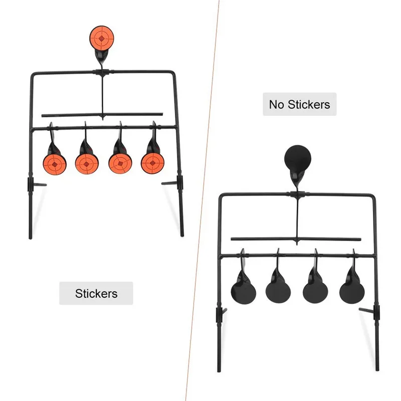 Новинка 5 пластин сброс мишень для стрельбы Тактический Металлический Стальной