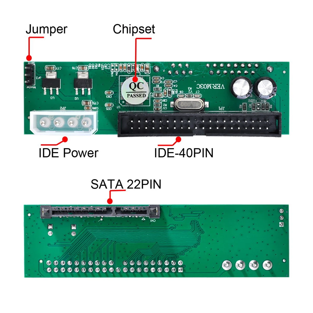 SATA Disk to IDE/PATA 40Pin конвертер материнской платы для настольных ПК и жестких дисков 2 5