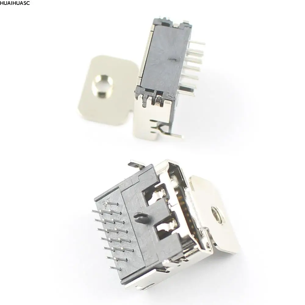 5 штук в наборе USB 19 Pin гнездо разъема ПП DIP правый угол женский с креплением уха
