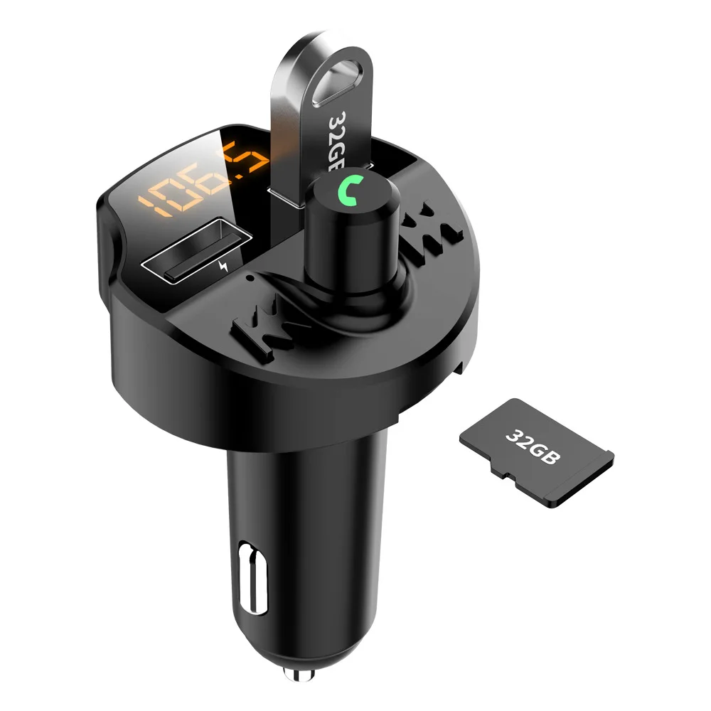 Автомобильный Fm трансмиттер с двумя USB портами Bluetooth 5 0 MP3 модулятор автомобильное