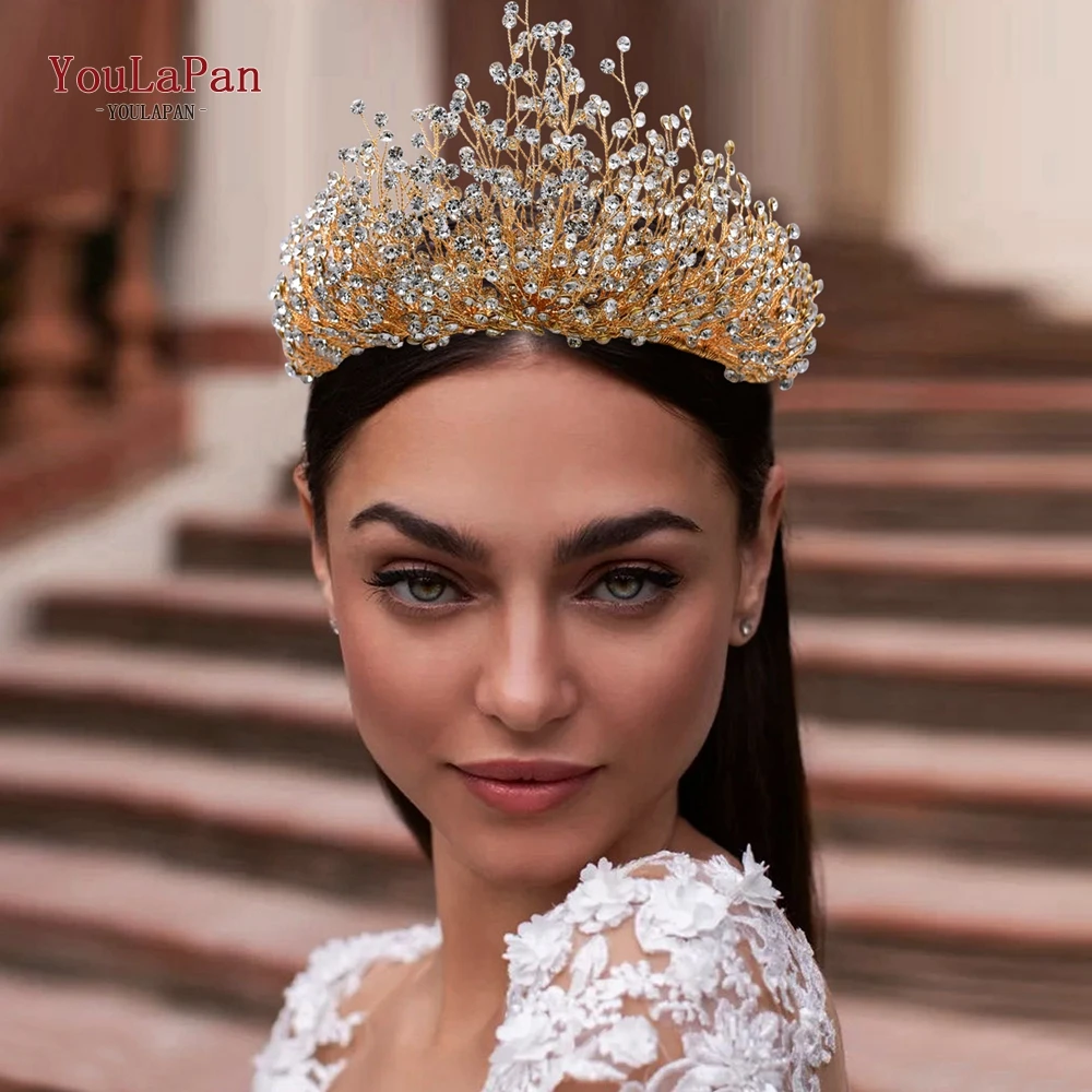 Свадебная тиара YouLaPan HP193 для невесты Свадебный комплект с короной волос