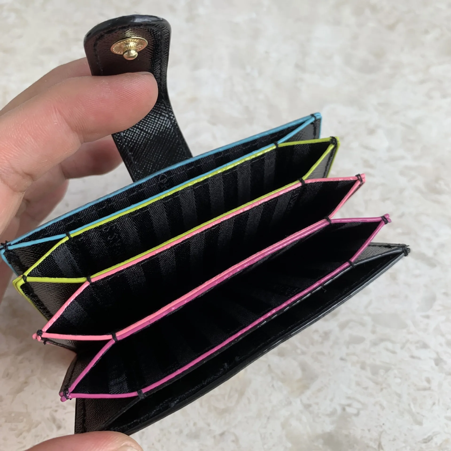 Чехол органайзер для карт в стиле аккордеона кошелек держатель удостоверения