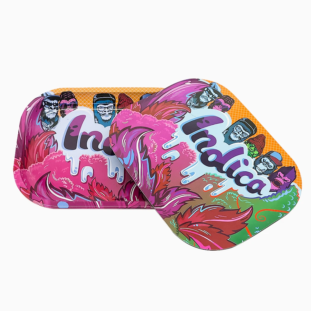

Metal Cigarette Rolling Tray With Magnetic Herb Tobacco Plate For Smoking Herb Grinder Cigarette Container Handroller Gifts